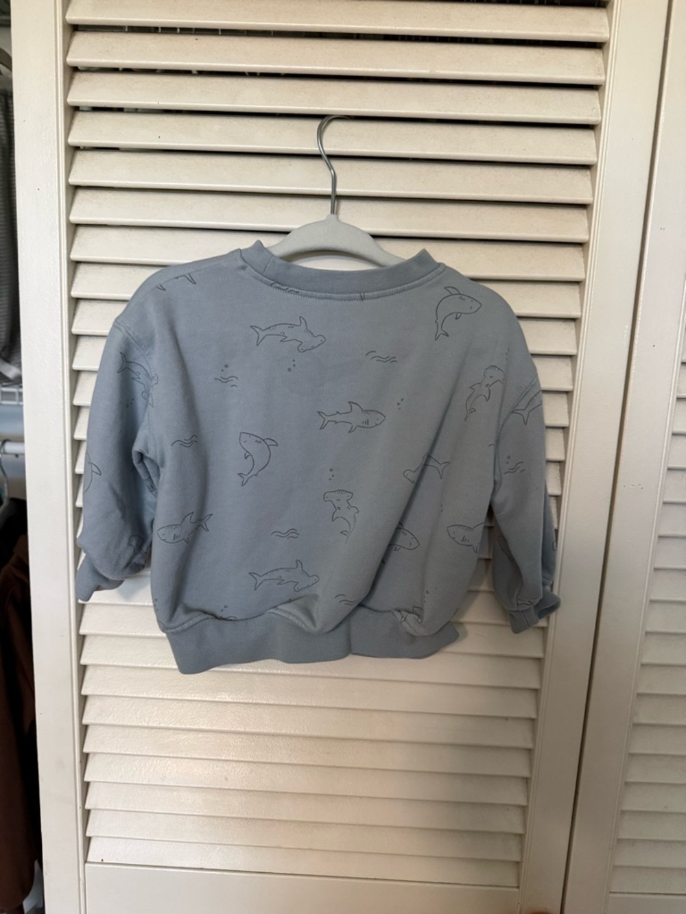 Rylee + Cru Pale Blue Baby Shark Sweatshirt